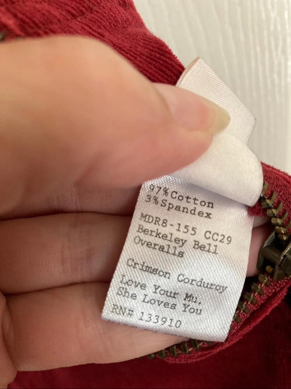 Show me your mumu Crimson Corduroy Bib Overalls - Picture 4 of 13